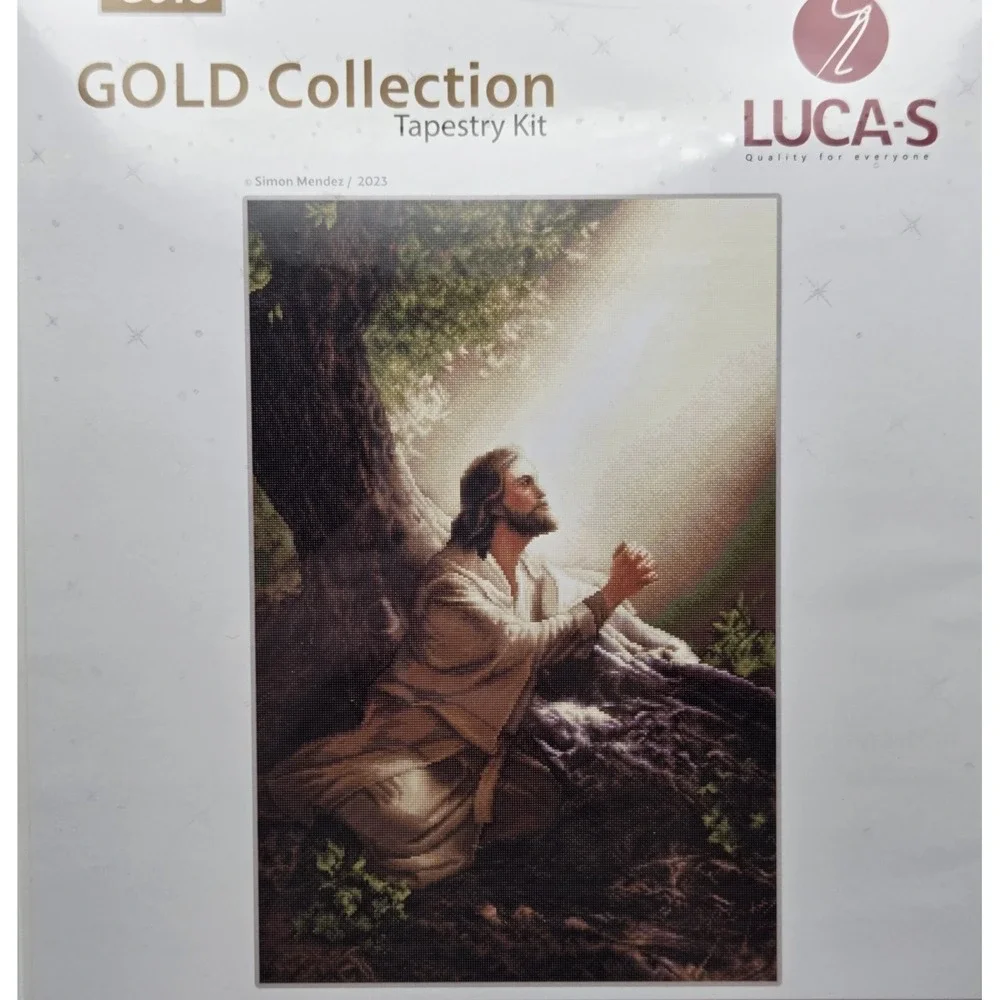 Luca-S Jesus Christ Cross Stitch Tapestry Kit G-608 13.25 x 8.75 Inches NEW
